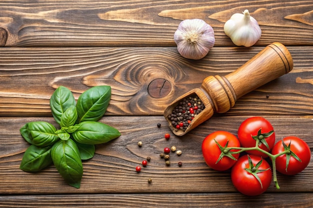 Сбор ингредиентов на столе