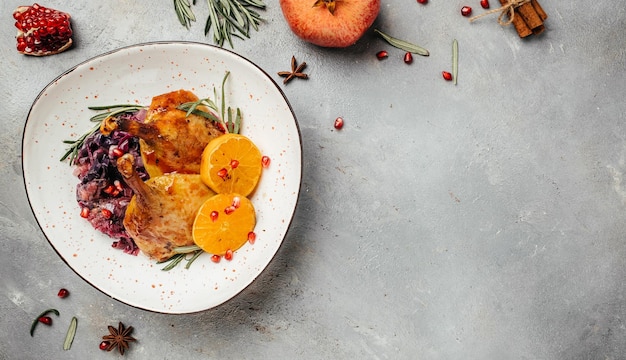 Тарелка с сезонным блюдом